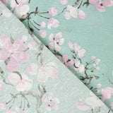 Toile Magnolias Vert Menthe - Ribes y Casals
