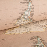 Toile Mappemonde Couleur Sable - Ribes y Casals