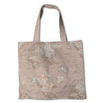 Toile Mappemonde Couleur Sable - Ribes y Casals