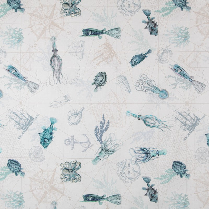 Toile Mediterranee Turquoise - Ribes y Casals