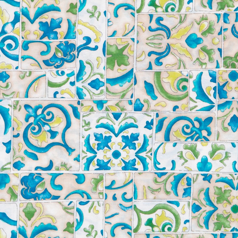 Toile Mosaïque Bleu - Ribes y Casals