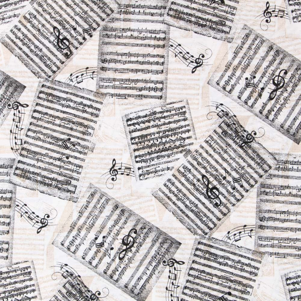 Toile Musique Beige Vigoré - Ribes y Casals