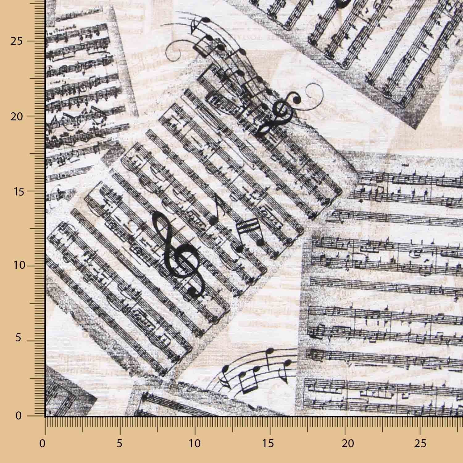 Toile Musique Beige Vigoré - Ribes y Casals