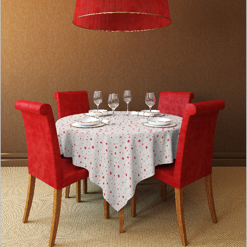 Toile Noël Étoiles Rouge Argent - Ribes y Casals