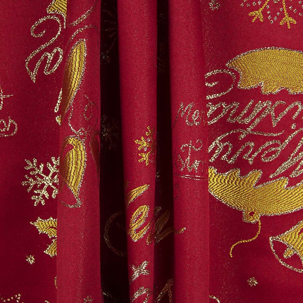 Toile De Noël Lurex Rouge - Ribes y Casals