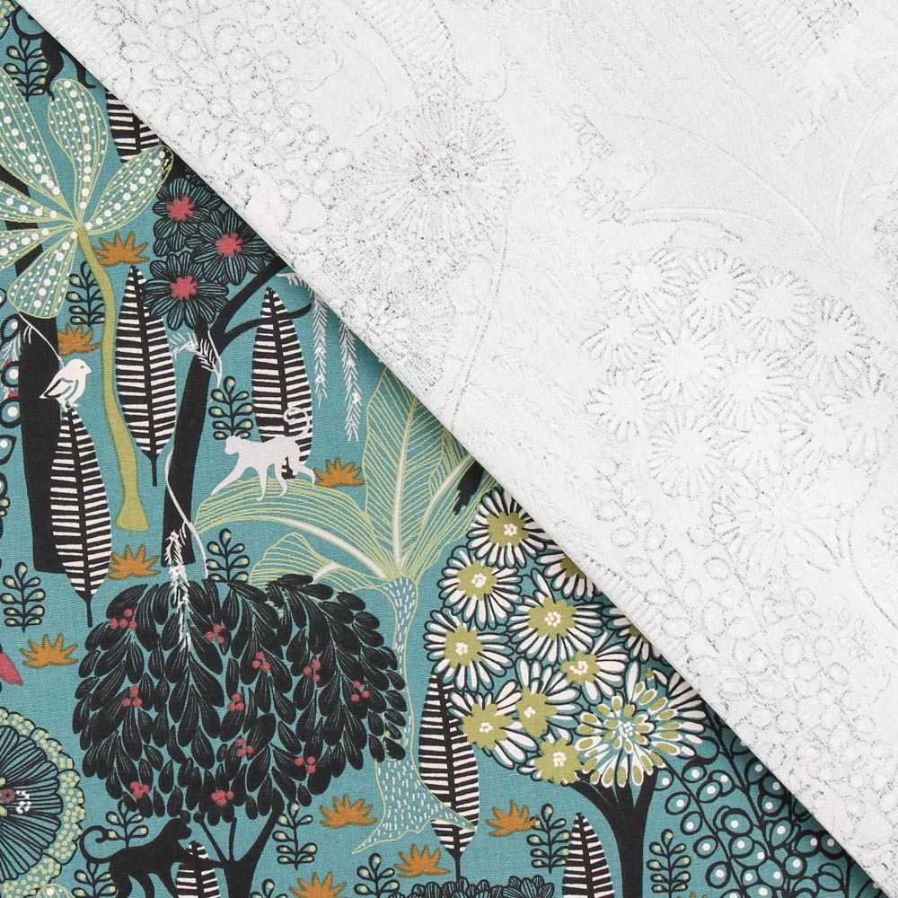 Toile Panama Afrique Aigue-marine - Ribes y Casals