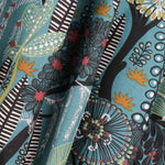 Toile Panama Afrique Aigue-marine - Ribes y Casals