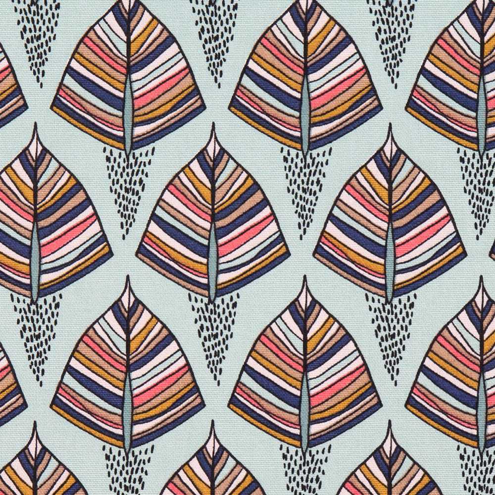 Toile Panama Vert d&#39;Eau ethnique - Ribes y Casals