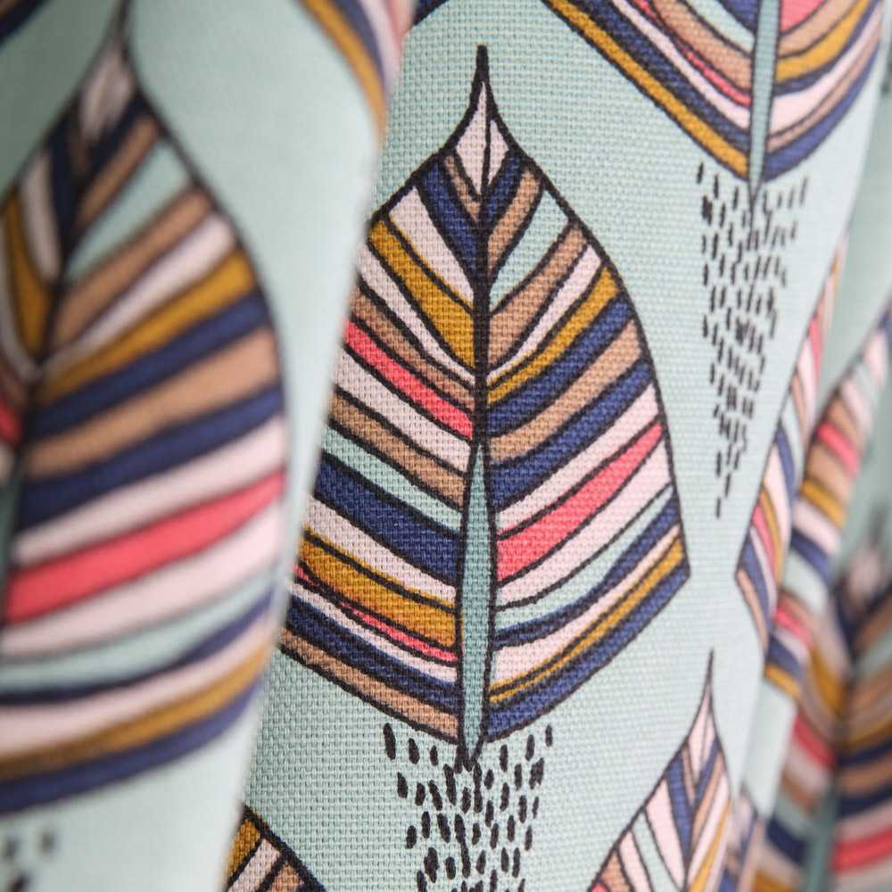 Toile Panama Vert d&#39;Eau ethnique - Ribes y Casals