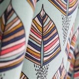 Toile Panama Vert d&#39;Eau ethnique - Ribes y Casals