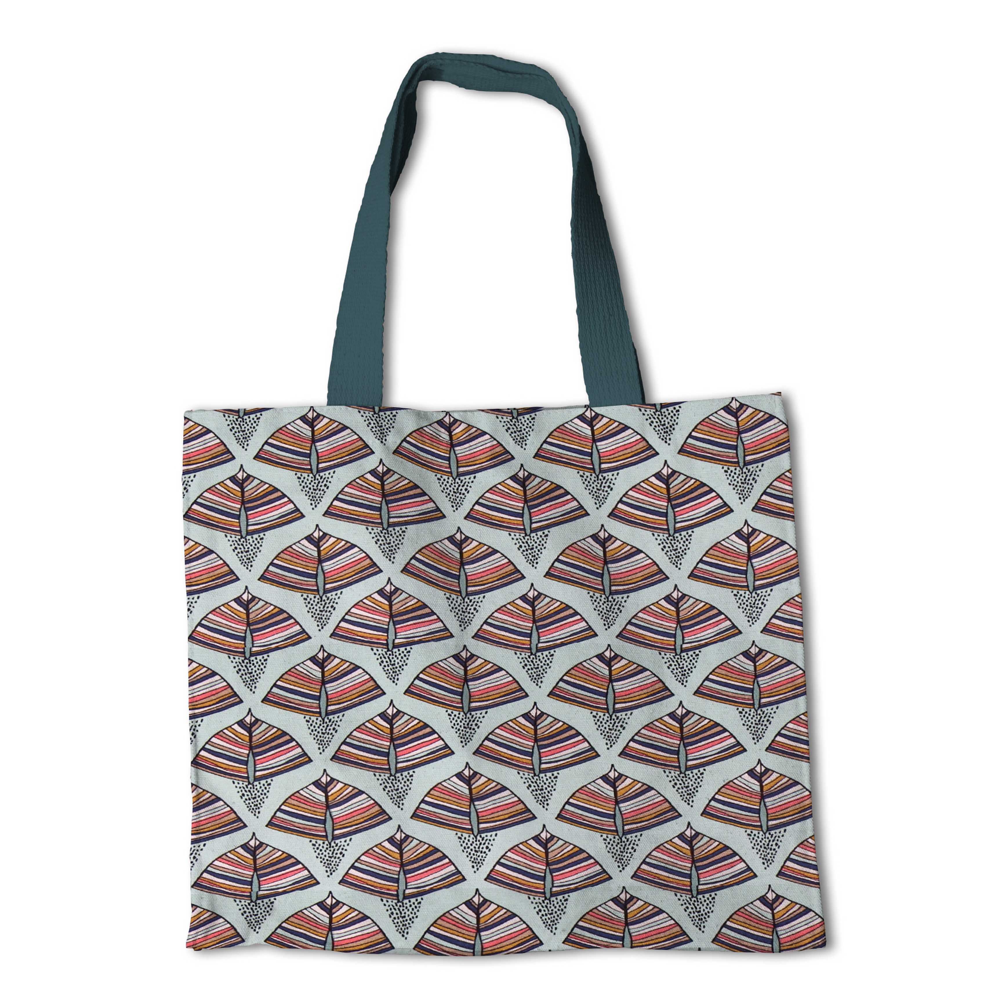 Toile Panama Vert d&#39;Eau ethnique - Ribes y Casals