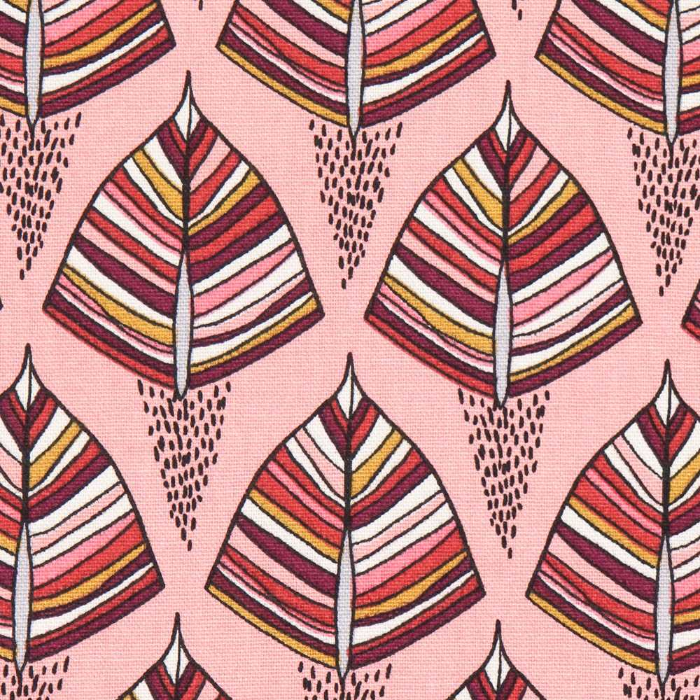 Toile Panama Ethnique Corail - Ribes y Casals