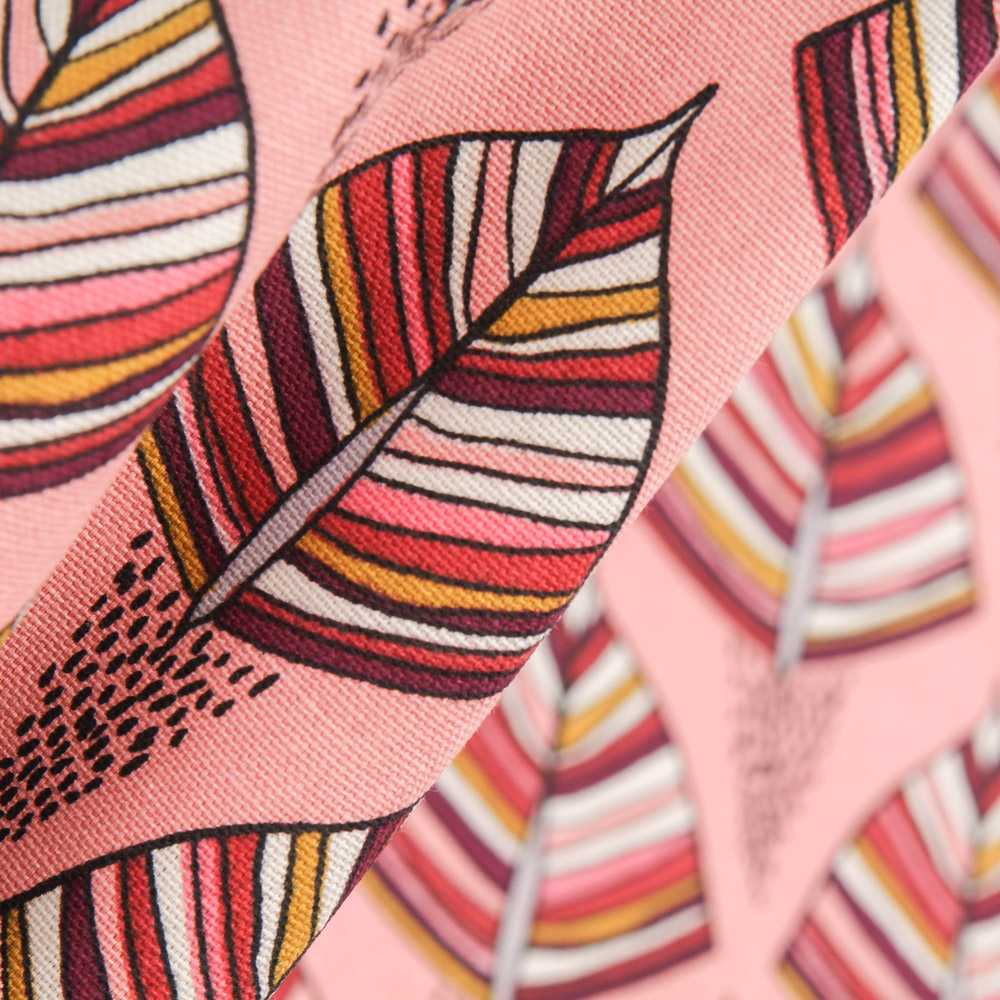 Toile Panama Ethnique Corail - Ribes y Casals