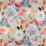 Toile Panama Floral Gris - Ribes y Casals