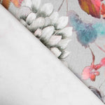 Toile Panama Floral Gris - Ribes y Casals