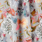 Toile Panama Floral Gris - Ribes y Casals