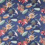 Toile Panama Hibscus Blue - Ribes y Casals