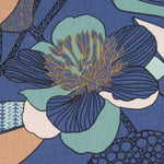 Toile Panama Hibscus Blue - Ribes y Casals