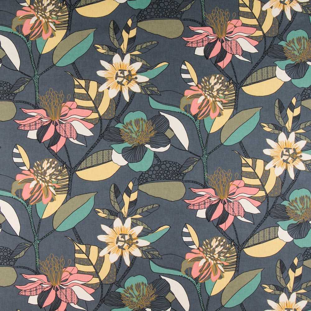 Toile Panama Hibscus Marengo - Ribes y Casals