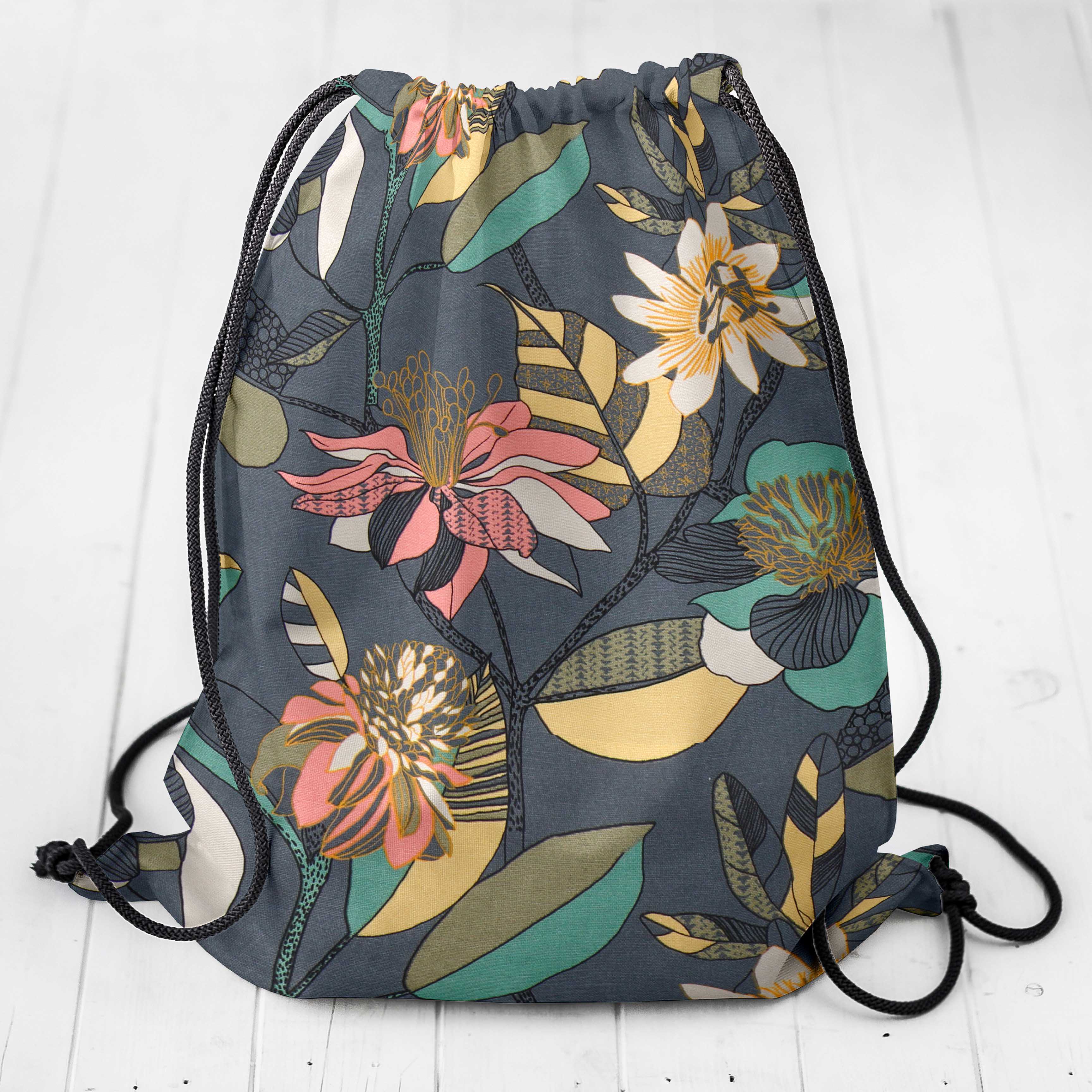 Toile Panama Hibscus Marengo - Ribes y Casals