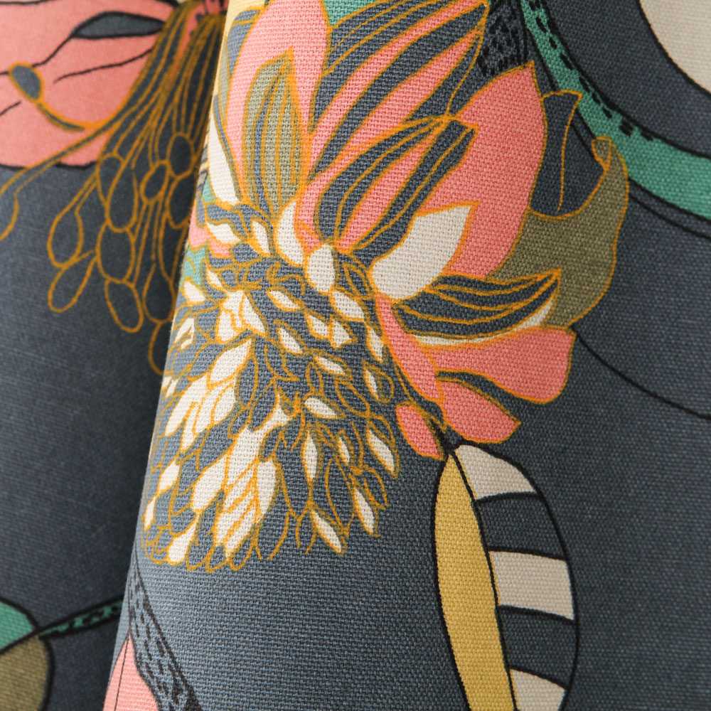 Toile Panama Hibscus Marengo - Ribes y Casals