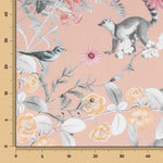 Toile Panama Animaux Saumon - Ribes y Casals