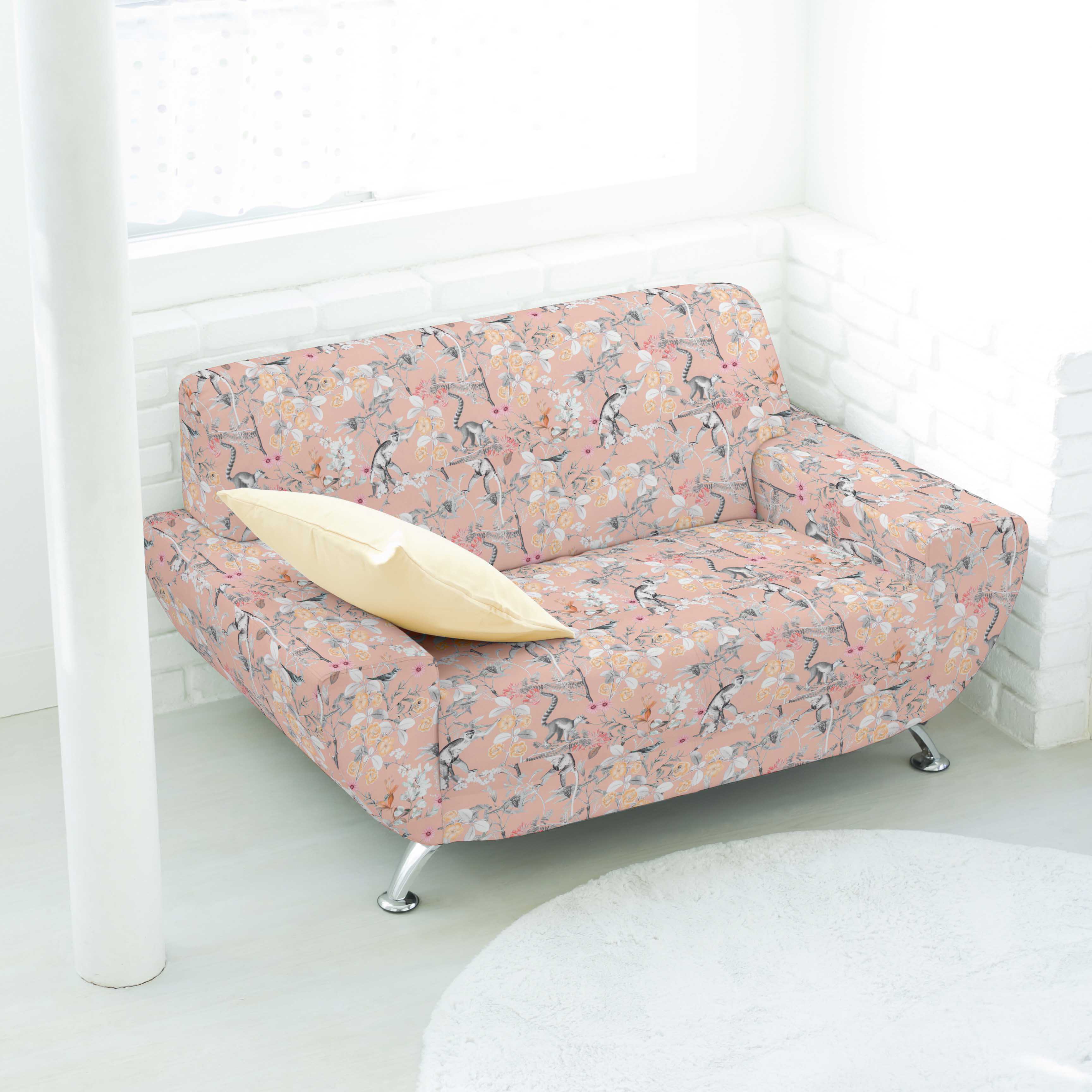 Toile Panama Animaux Saumon - Ribes y Casals