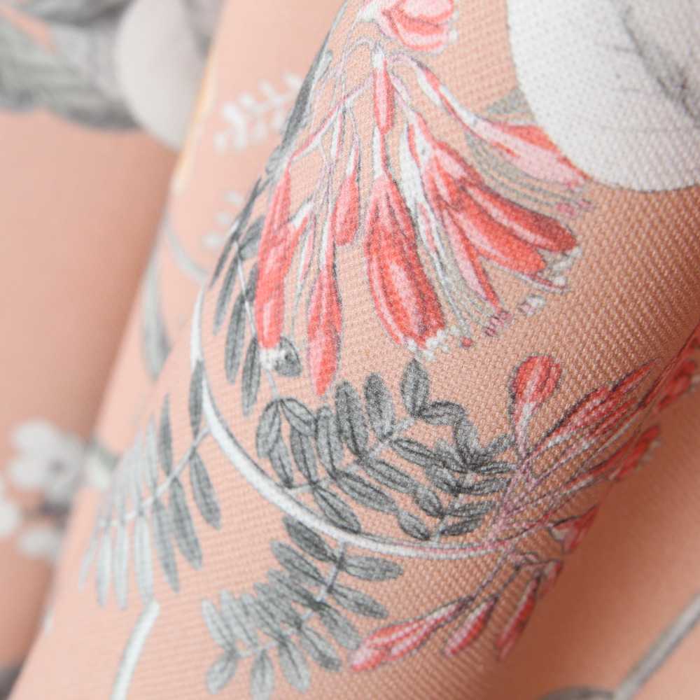 Toile Panama Animaux Saumon - Ribes y Casals