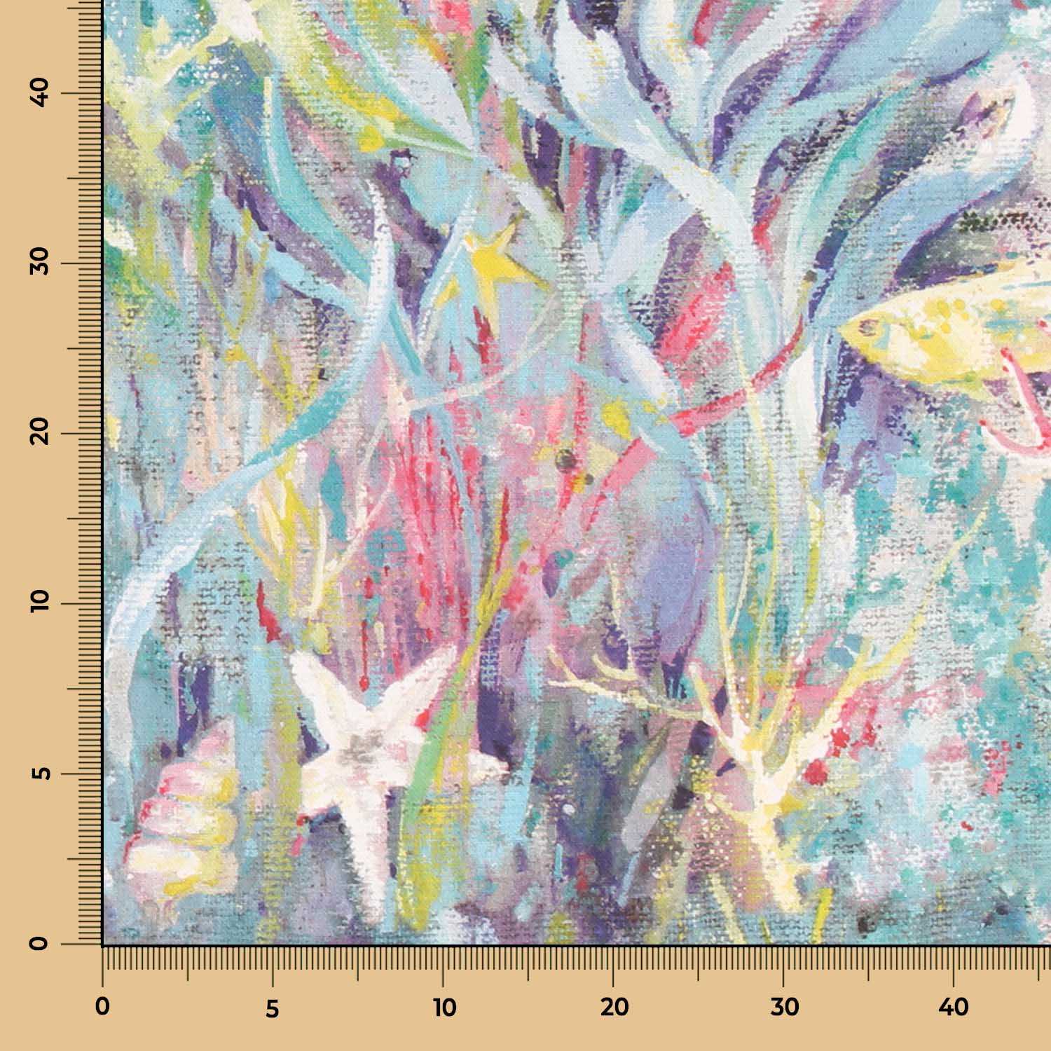 Toile Panama Corail Marine - Ribes y Casals