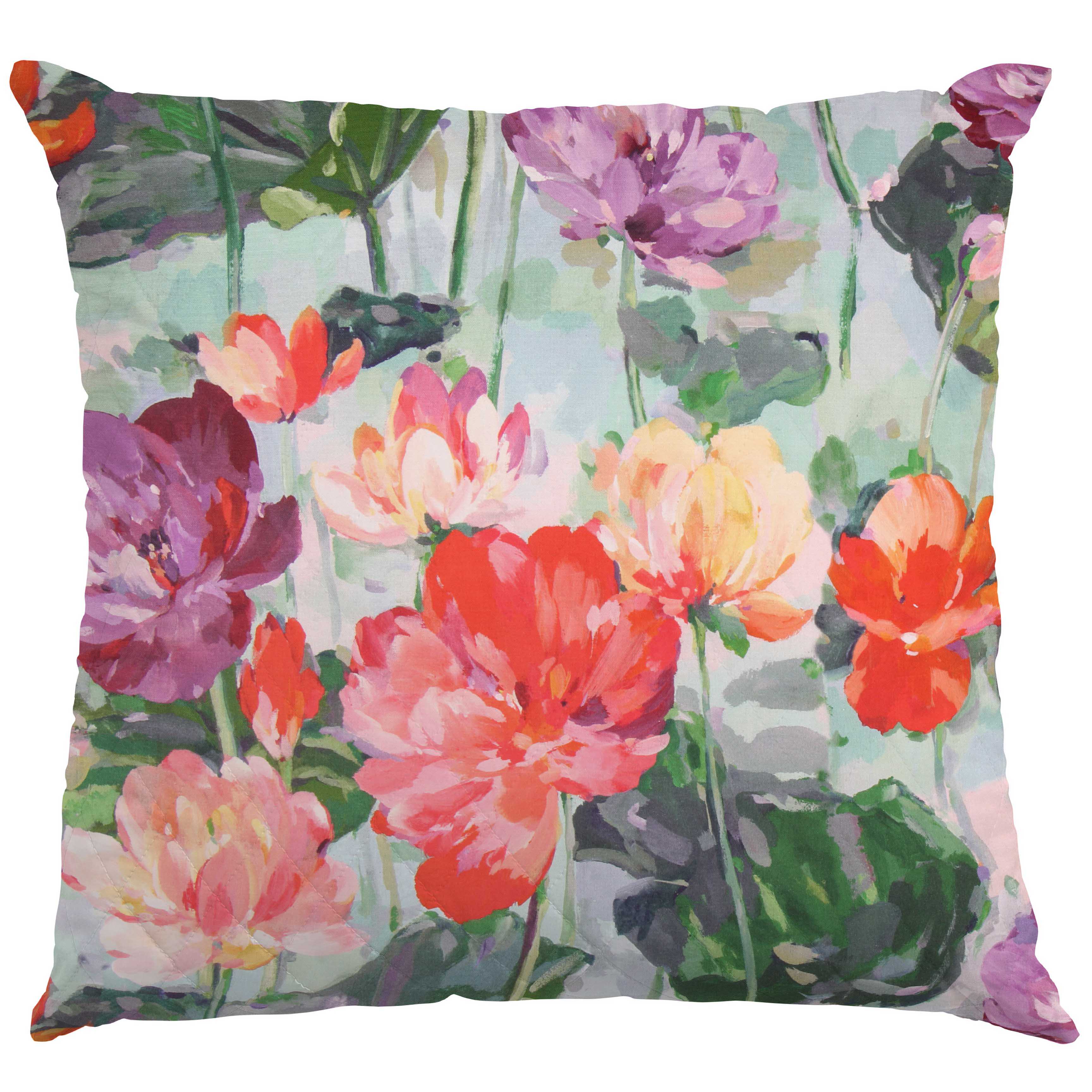 Toile Panama Fleurs Turquoise - Ribes y Casals