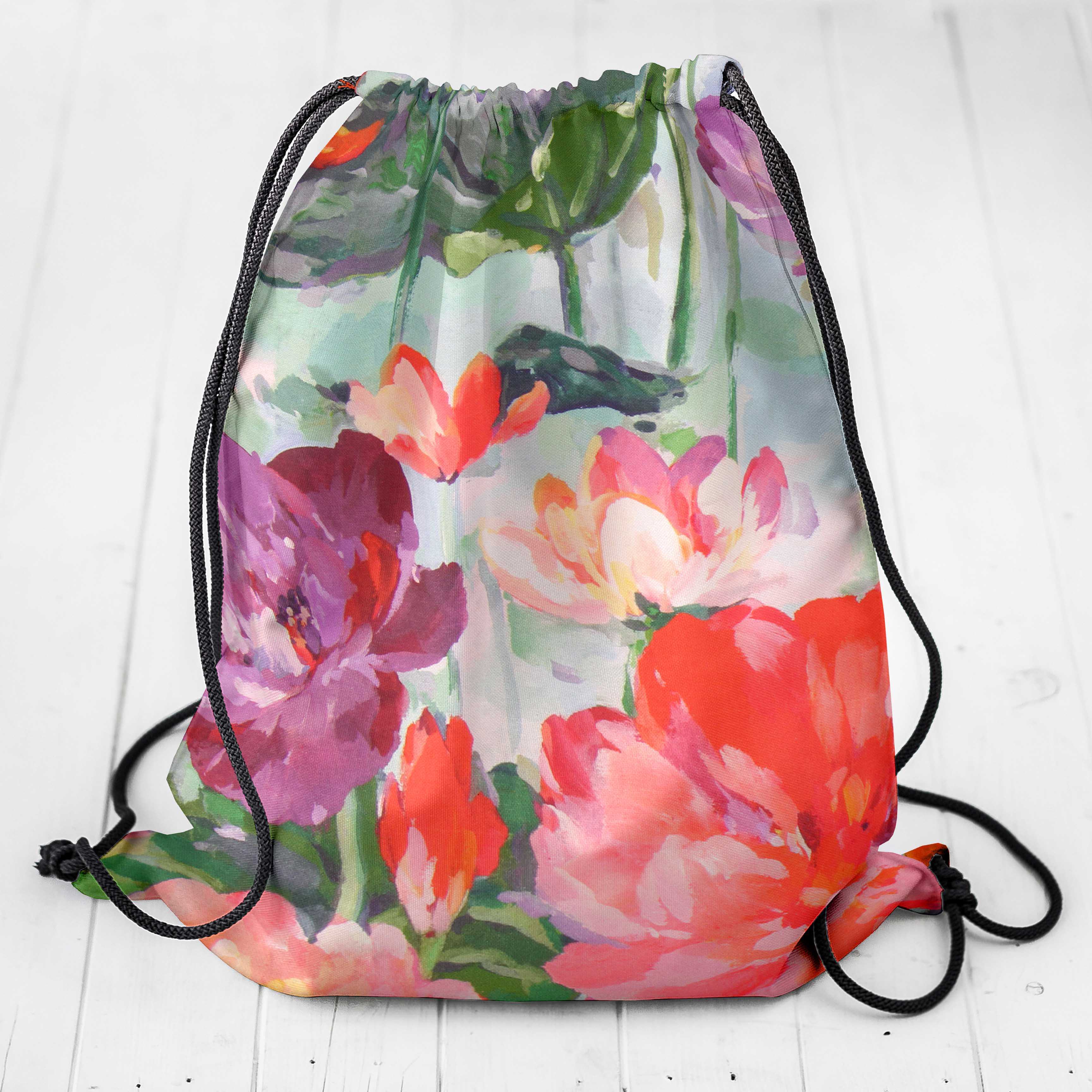 Toile Panama Fleurs Turquoise - Ribes y Casals