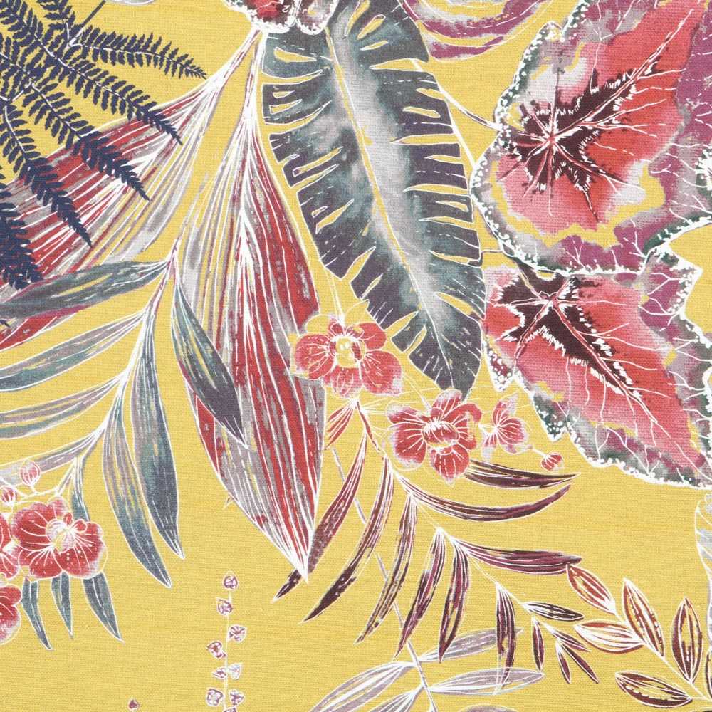 Toile Panama Ocre Tropical - Ribes y Casals