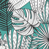 Toile Panama Tropical Vert - Ribes y Casals