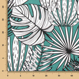 Toile Panama Tropical Vert - Ribes y Casals