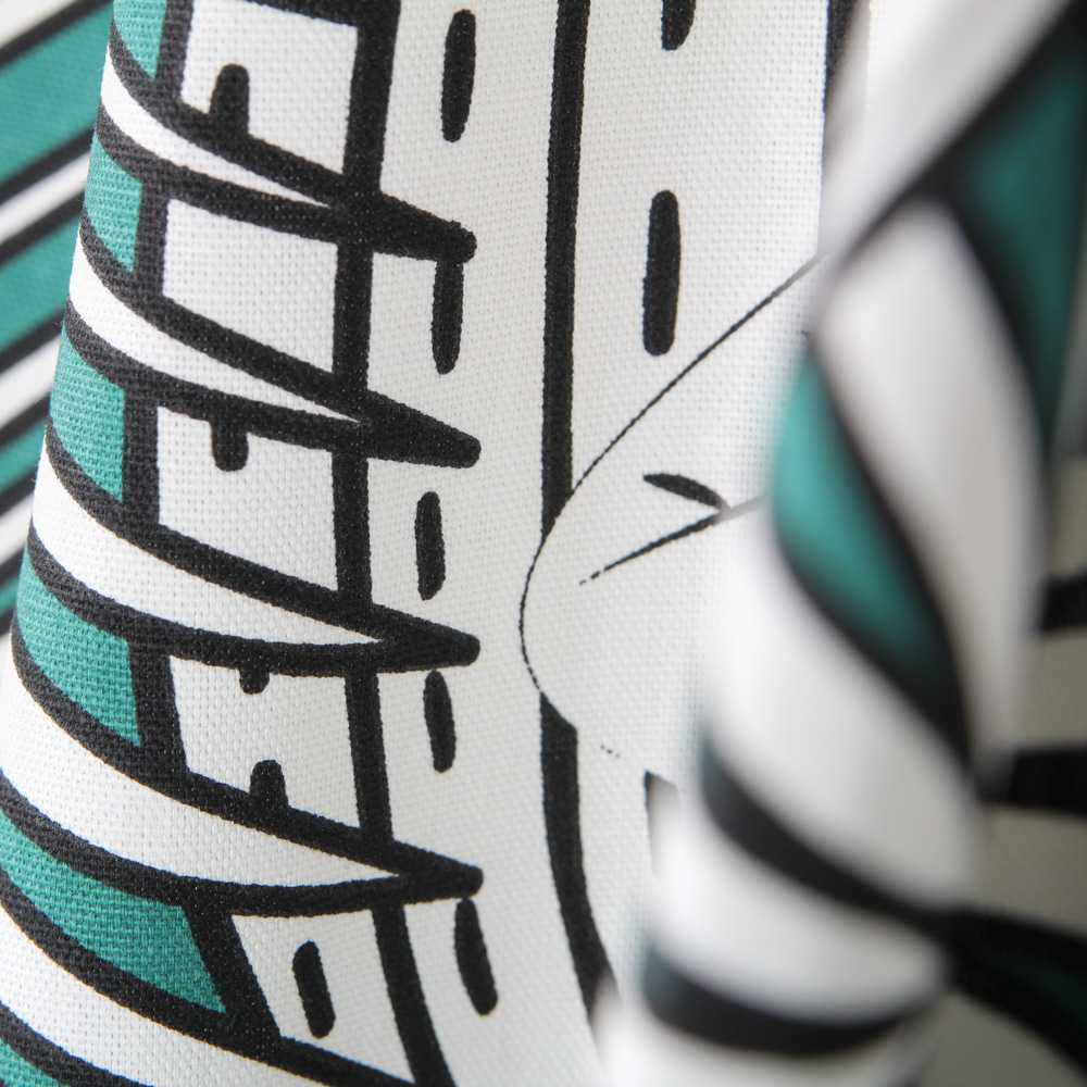 Toile Panama Tropical Vert - Ribes y Casals