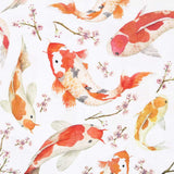 Toile Poisson Koi Blanc - Ribes y Casals