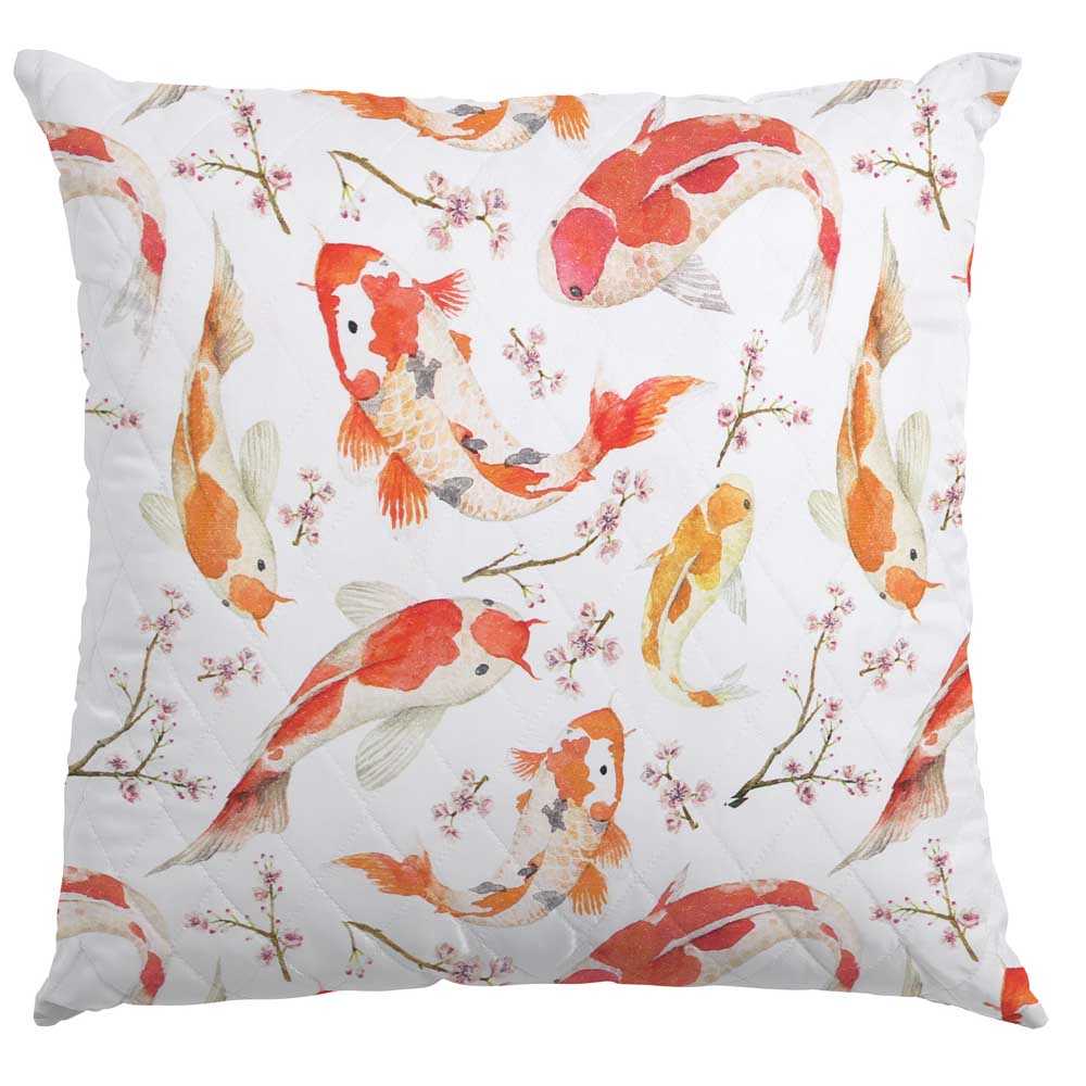 Toile Poisson Koi Blanc - Ribes y Casals