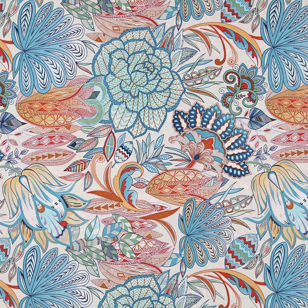 Toile Polynésie Turquoise - Ribes y Casals