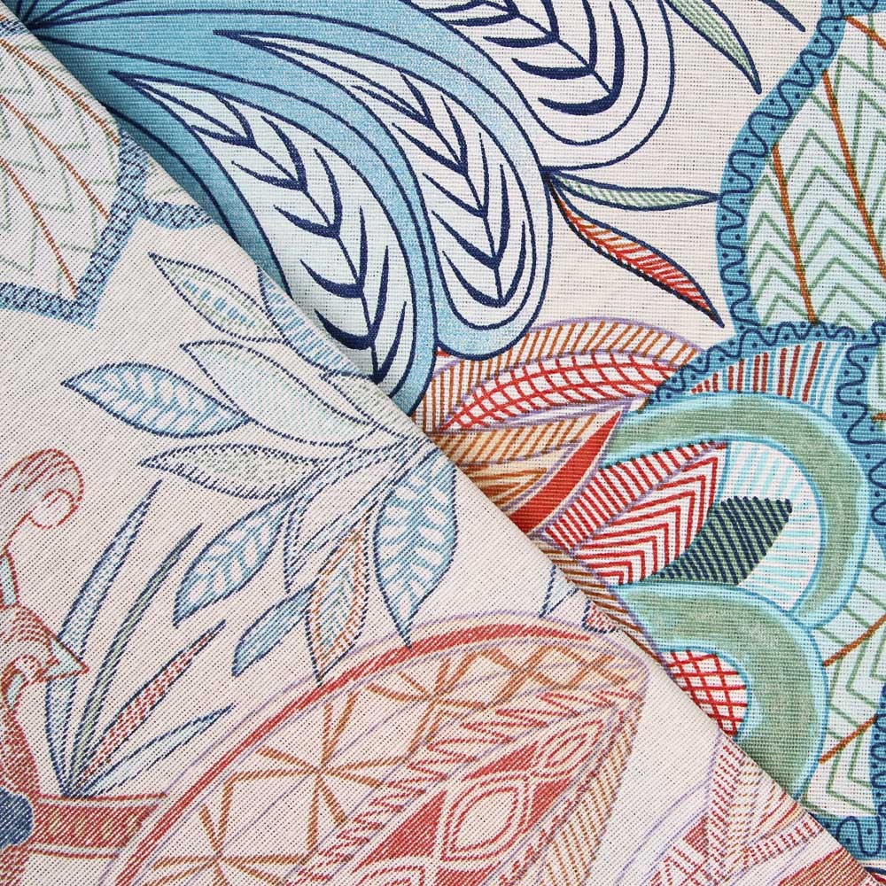 Toile Polynésie Turquoise - Ribes y Casals