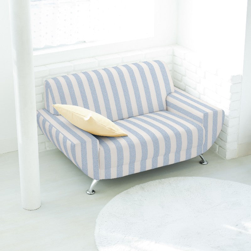 Toile Rayure Large Bleu - Ribes y Casals