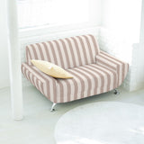 Toile Rayure Large Marron - Ribes y Casals