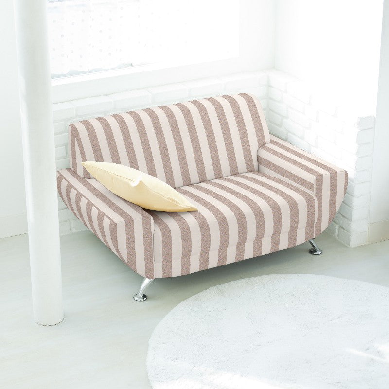 Toile Rayure Large Marron - Ribes y Casals