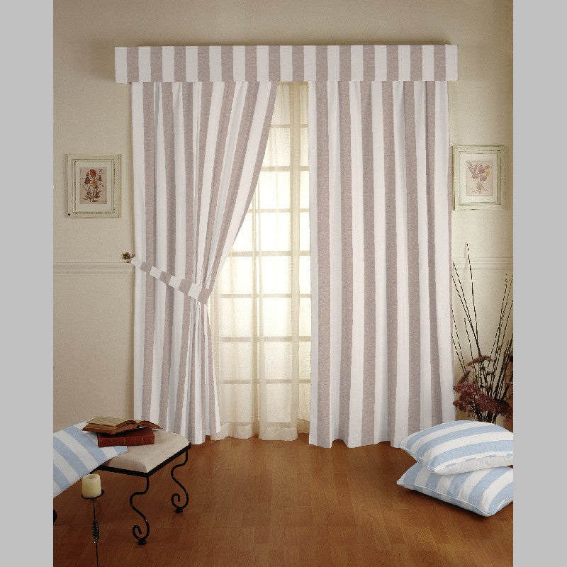 Toile Rayure Large Marron - Ribes y Casals