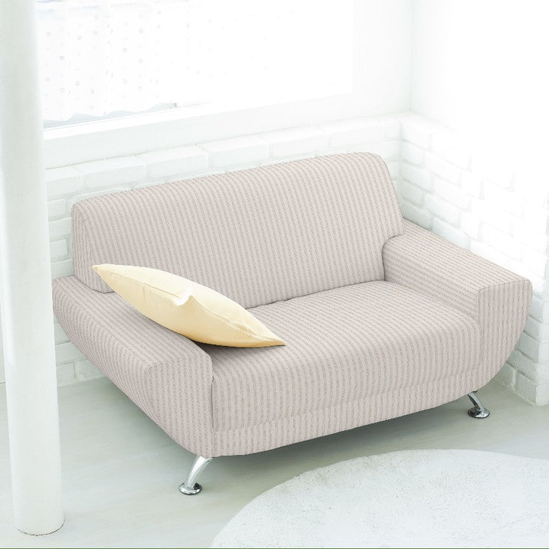 Toile Rayure Fine Beige - Ribes y Casals