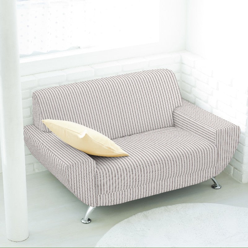 Toile Rayure Fine Marron - Ribes y Casals