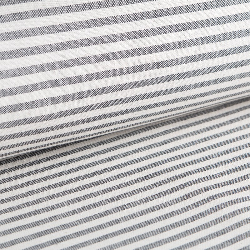 Toile Rayure Fine Noir - Ribes y Casals