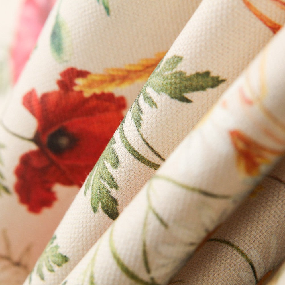 Toile Coquelicots Rouges - Ribes y Casals