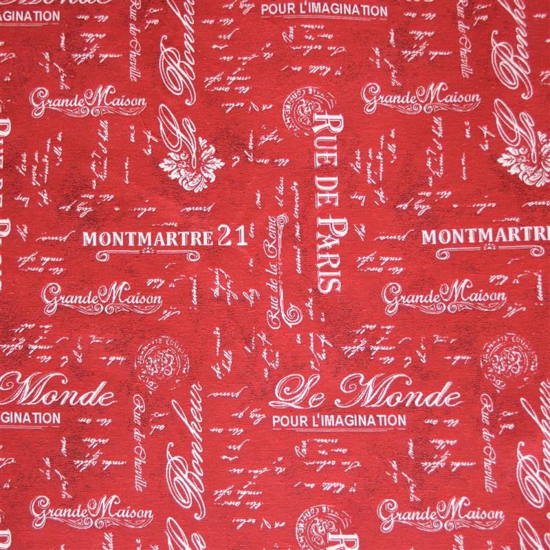 Toile Rue de Paris Rouge - Ribes y Casals