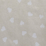 Toile Rustique Coeurs Beige - Ribes y Casals