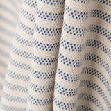 Toile Ameublement Fines Rayures Bleues - Ribes y Casals